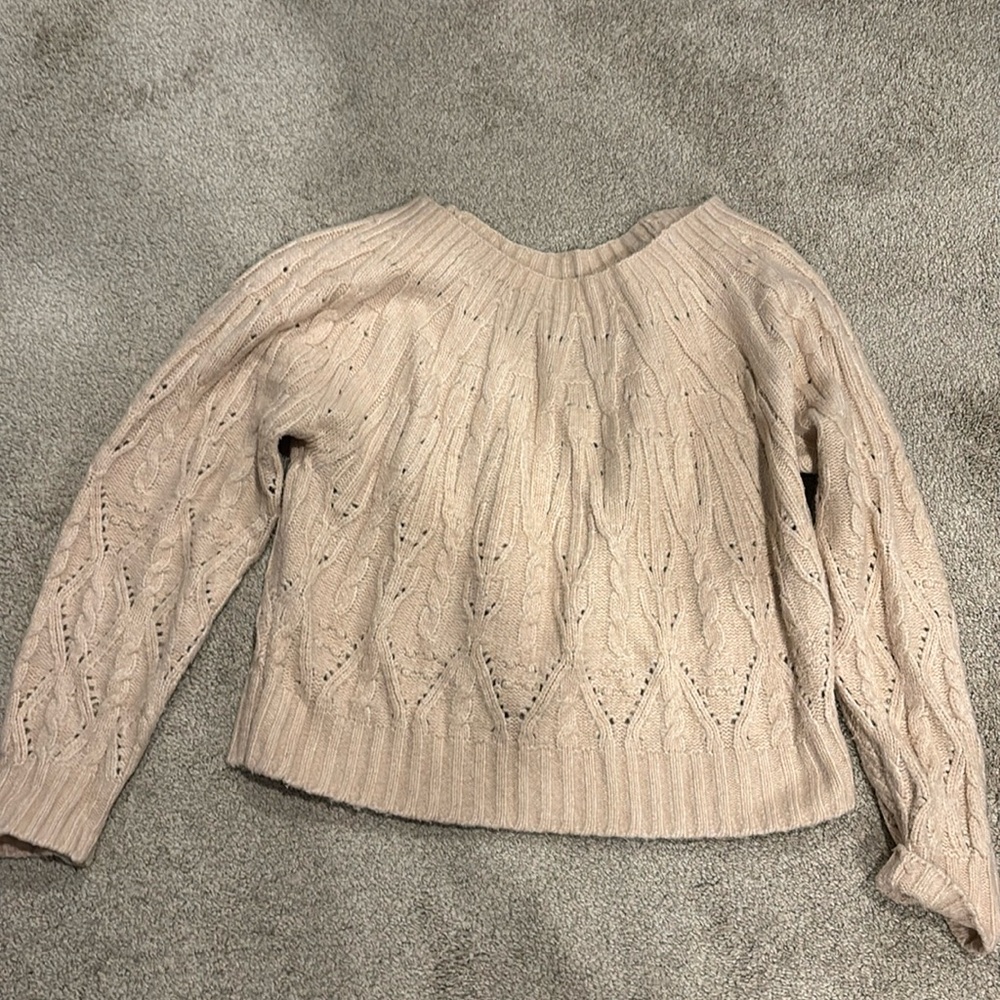 Blush colored WHBM sweater